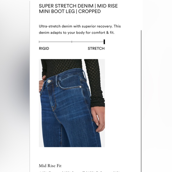 FRAME Le Crop Mini Boot Jeans sz25 - Picture 2 of 6